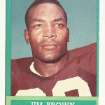 Topps 1963 Jim Brown football trading card. Image courtesy of LiveAuctioneers.com Archive and Fusco Auctions.