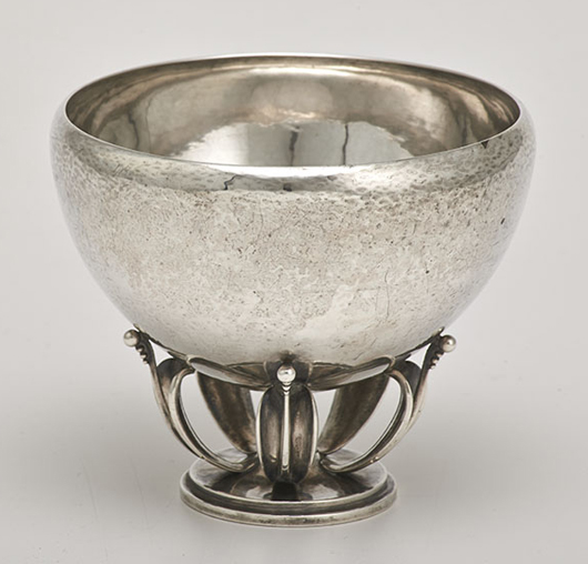 Georg Jensen Danish silver bowl #665, $500-$1,000. Rago Arts and Auction Center image