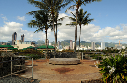 View of Kakaako from the top of Kakaako Waterfront Park in Honolulu. Image by Daniel Ramirez from Honolulu, USA. This file is licensed under the Creative Commons Attribution 2.0 Generic License.