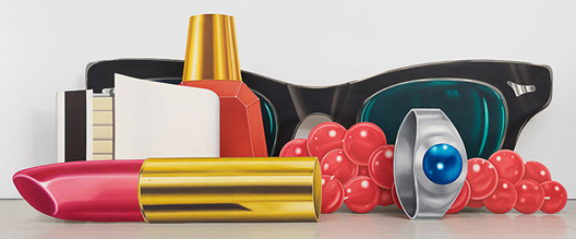 Tom Wesselmann (American, b.1931, d.2004), 'Still Life #60,' 1973. Oil on canvas; 122 1/4 x 333 x 86 1/2 in. Lent by Claire Wesselmann. © Estate of Tom Wesselmann/Licensed by VAGA, New York, NY, Photo Credit: Jeffrey Sturges.