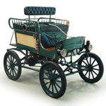 This 1902 Toledo Steam Runabout, like the one making the Flagstaff to Grand Canyon trip, was part of the well-known Chicago Museum of Science and Industry Collection in the early 1950s. Image courtesy of LiveAuctioneers.com Archives and RM Auctions.