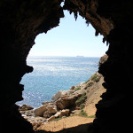 View of the Alboran Sea from inside Gorham's Cave, Gibraltar. Image by John Cummings. This file is licensed under the Creative Commons Attribution-ShareAlike 3.0 Unported license.
