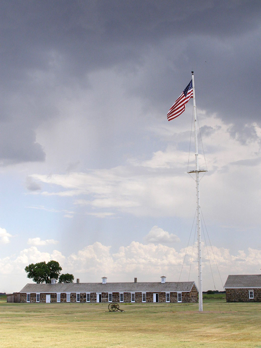 Fort Larned National Historic Site, Pawnee County, Kan. Image by Nathan King, National Park Service, courtesy of Wikimedia Commons.