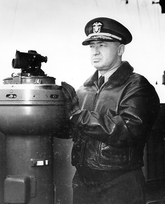 Admiral Joseph J. 'Jocko' Clark, (1893-1971) was a native of the Cherokee Nation and the first Native American to graduate from the United States Naval Academy, in 1917. United States Navy Photo 80-G-402229 - Naval History and Heritage http://www.history.navy.mil/photos/prs-tpic/namer/namer-early.htm. Licensed under Public domain via Wikimedia Commons