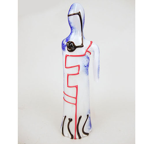 James Coignard (French, 1925-2008), abstract cast-glass figure. Stephenson’s Auctioneers image