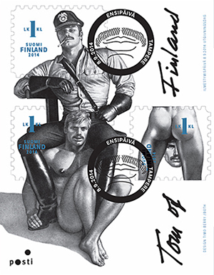 Finland issues homoerotic stamps by noted artist/gay icon