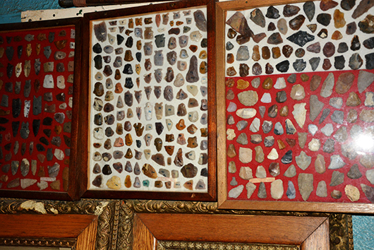 Arrowhead collections from the Eastern Colorado Genoa Tower Museum. 