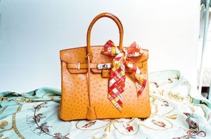 An example of valuable and highly collectible Hermes ostrich Birkin bag. This handbag is unrelated to the JFK heist and is shown for purposes of illustration only. Photo by Wen-Cheng Liu. Licensed under Creative Commons Attribution-Share Alike 2.0 via Wikimedia Commons.