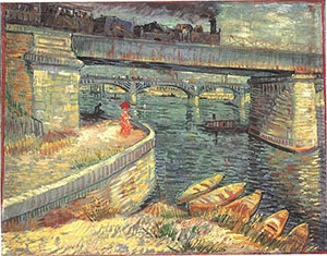 Van Gogh's 'Bridges across the Seine at Asnieres.' Image courtesy of Wikimedia Commons.