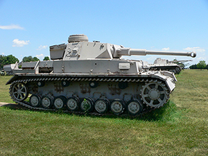 A1942 Panzer IV Ausf. F2 tank at the United States Army Ordnance Museum, Aberdeen Proving Ground, in Maryland. Image by Mark Pellegrini. This file is licensed under the Creative Commons Attribution ShareAlike 2.5 license.