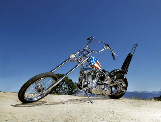 The customized Captain America chopper Peter Fonda rode in 'Easy Rider.' Profiles in History image.