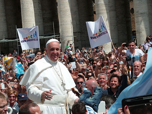 Pope Francis in St. Peter's Squarealign=