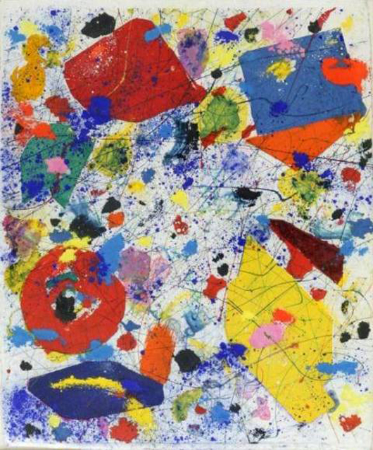 Sam Francis (American, 1923-1994) Untitled, 1980 Monotype. Keno Auctions image.  