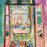 Henri Matisse (French, 1869–1954), 'Open Window, Collioure,' 1905. Oil on canvas; overall: 55.3 x 46 cm (21 3/4 x 18 1/8 in.), framed: 71.1 x 62.2 x 5.1 cm (28 x 24 1/2 x 2 in.). Collection of Mr. and Mrs. John Hay Whitney, 1998.74.7. © 2014 Succession H. Matisse / Artist Rights Society (ARS), New York.
