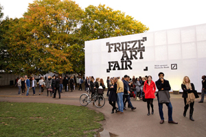 Frieze contemporary art fair to be held in Regents Park on Oct. 15-18 is set to dominate the London art scene over the next few weeks. Image courtesy of Frieze.