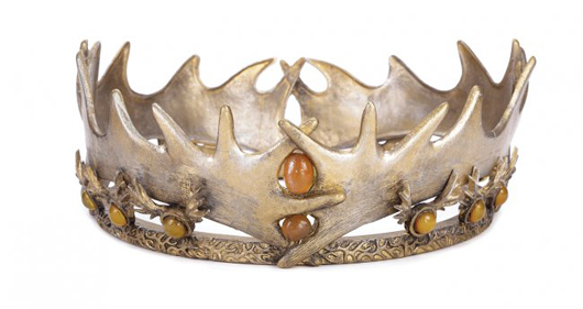 ‘Robert Baratheon’ crown from Season 1 of ‘Game of Thrones.’ Profiles in History image.