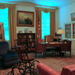 FDR's study is preserved in the library. This work is licensed under the Creative Commons Attribution 2.5 License.