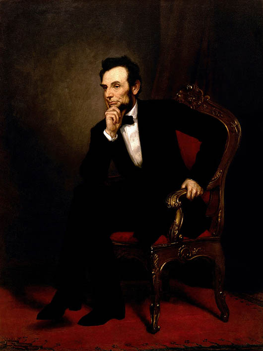 Abraham Lincoln, painting by George Peter Alexander Healy, 1869. Image courtesy of Wikimedia Commons.