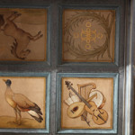 Vibrant details are now visible in the paintings forming four of the ceiling’s 100 square coffers. 'As you clean these, the details come out. The animals actually have shadows, and you see touches of blue and orange in the duck,' noted Andrea Chevalier, senior painting conservator with the Intermuseum Conservation Association. Image courtesy of the Allen Memorial Art Museum.
