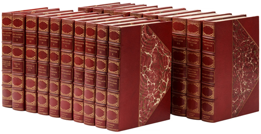 Finely bound set of ‘The Writings of Bret Harte.’ PBA Galleries image