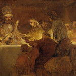 Rembrandt's 'The Conspiracy of the Batavians under Claudius Civilis' (1661-62) was deemed too shocking for public art. Image courtesy of Wikimedia Commons.