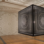 Anila Quayyum Agha of Indianapolis won the Juried Grand Prize and the Public Vote at ArtPrize for 'Intersections,' a 6-foot carved cube that casts intricate shadows throughout a room. Image courtesy of ArtPrize.
