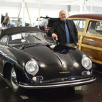 Dan Morphy, president of Morphy Auctions, with the top-finishing lot of the Oct. 11, 2014 Automobile Auction. The 1955 Porsche Speedster sold for $198,000. Morphy Auctions image