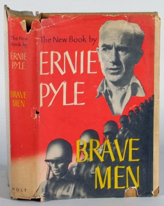 'Brave Men' by Ernie Pyle, Henry Holt and Co., 1944. Image courtesy of LiveAuctioneers.com archive and Dargate Auction Galleries.