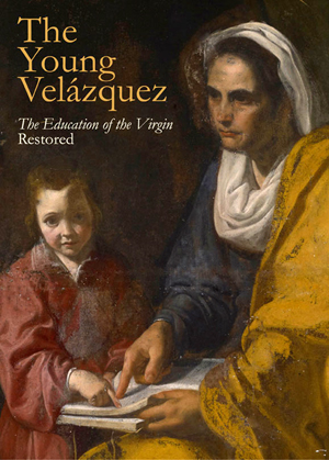 The cover of the book titled 'The Young Velazquez: The Education of the Virgin Restored,' (2014: Yale University Press). The narrative of this painting and its reattribution is chronicled, accompanied by a detailed description of the painting’s conservation campaign and analysis of the artist’s technique. Image courtesy of Yale University Art Gallery