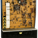 Capable of solving a range of complex equations, this 1958 Mechanical Analogue Computer, or M.A.C., was an early flight simulator. Auction Team Breker image