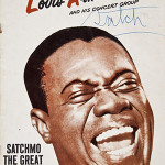 Louis Armstrong, 'Satchmo,' signed program from the 1950s. Image courtesy of LiveAuctioneers.com archive and Alexander Historical Auctions.