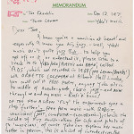 John Lennon letter in support of Yoko Ono's music, handwritten to New York broadcast legend Joe Franklin, auctioned for $28,171 on Oct. 23, 2014. Image courtesy of RR Auction