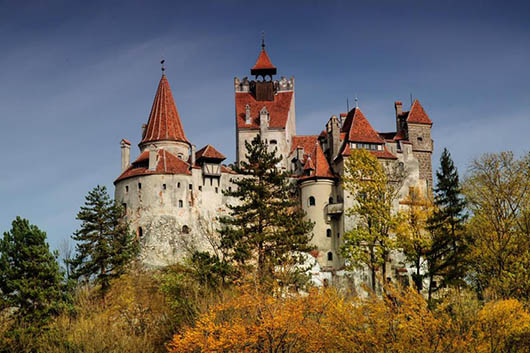 Dracula's Bran Castle in Romania, currently offered for sale for $78 million. Image courtesy of www.toptenrealestatedeals.com.