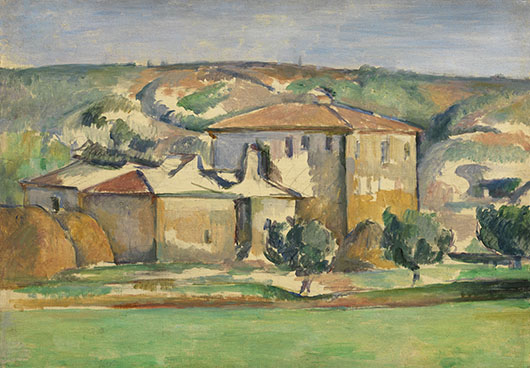 Paul Cézanne, 'Provençal Manor,' ca. 1885, oil on canvas, 13 x 19 in. The Henry and Rose Pearlman Foundation, on long-term loan to the Princeton University Art Museum.