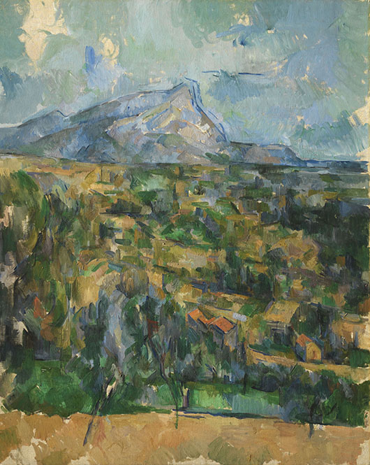 Paul Cézanne, 'Mont Sainte-Victoire,' ca. 1904–1906, oil on canvas, 33 x 25 5/8 in. The Henry and Rose Pearlman Foundation, on long-term loan to the Princeton University Art Museum.