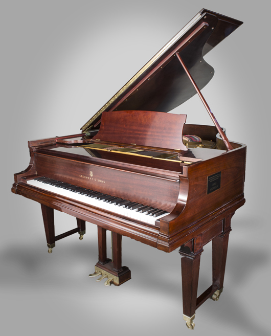 Steinway Model O piano, serial number 203730, circa 1920. Price realized: $25,200. Capo Auction image