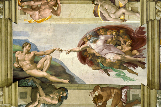 'The creation of Adam,' by Michelangelo Buonarroti. Image courtesy of Wikimedia Commons.