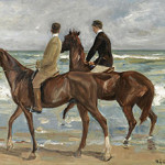 A German government-appointed task force has already established that 'Two Riders on the Beach' painted by Max Liebermann should be returned to the rightful owners' heirs. Image courtesy of Wikimedia Commons.