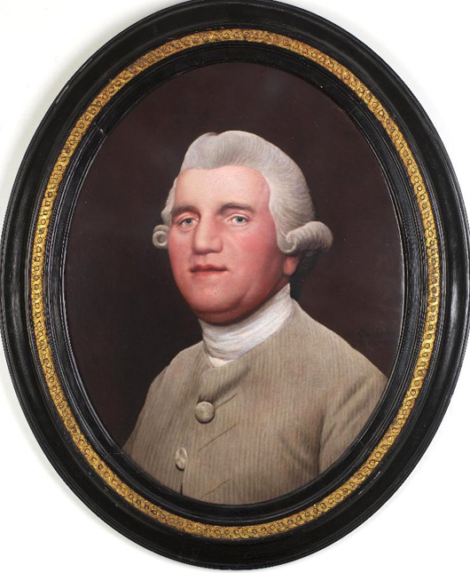 George Stubbs’ portrait on ceramic of Josiah Wedgwood. Photo The Wedgwood Museum/Phil Sayer