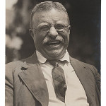 When Theodore Roosevelt announced that he would run for president against William H. Taft, his former vice president, in 1912, Brown Brothers received the assignment to take new photographs. Owner Arthur Brown sent top photographer Charles Duprez to Oyster Bay where he shot this famous photograph, which has a Brown Brothers blindstamp in the lower left corner. Image courtesy of LiveAuctioneers.com archive and Cowan's Auctions