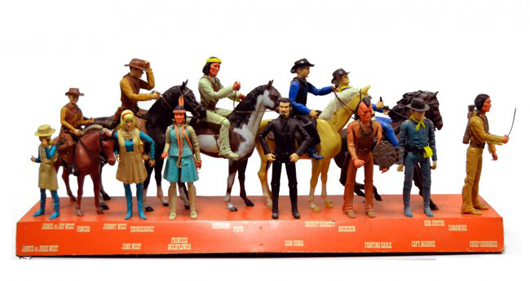 1970 Louis Marx Johnny West action store display from Quaker Oats’ Best of the West series, est. $500-$800. Stephenson’s image
