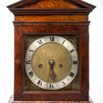 Rare signed Samuel Betts (London, active 1645-1673) bracket clock, circa 1660, with engraved brass dial and backplate. Housed in an early case with label and tag inside door from Percy Webster, a noted antiquarian and clock dealer in London during the early 20th century. Jeffrey S. Evans & Associates image