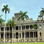 The Iolani Palace in Oahu, Hawaii. Image Photo: D Ramey Logan 2011. This file is licensed under the Creative Commons Attribution-Share Alike 3.0 Unported license.