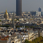 The present Paris skyline with the Tour Montparnasse, as seen from the Arc de Triomphe. Image by Ввласенко. This file is licensed under the Creative Commons Attribution-ShareAlike 3.0 Unported license.