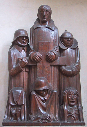  'Das Magdeburger Ehrenmal' (the Magdeburg cenotaph), by Ernst Barlach was declared to be degenerate art due to the 'deformity' and emaciation of the figures—corresponding to Nordau's theorized connection between 'mental and physical degeneration.' Image by Chris 73.This file is licensed under the Creative Commons Attribution-Share Alike 3.0 Unported license.
