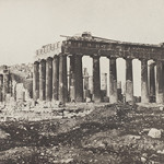 Salt and silver photographic print of the Parthenon. Copyright Wilson Center for Photography