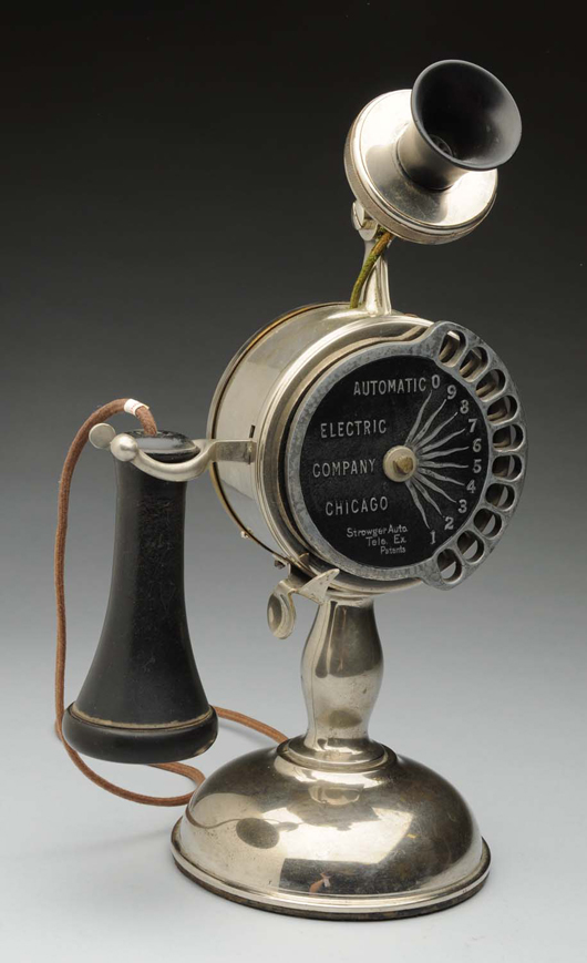 1903 Automatic Electric Co. Strowger set, est. $8,000-$10,000. Morphy Auctions image