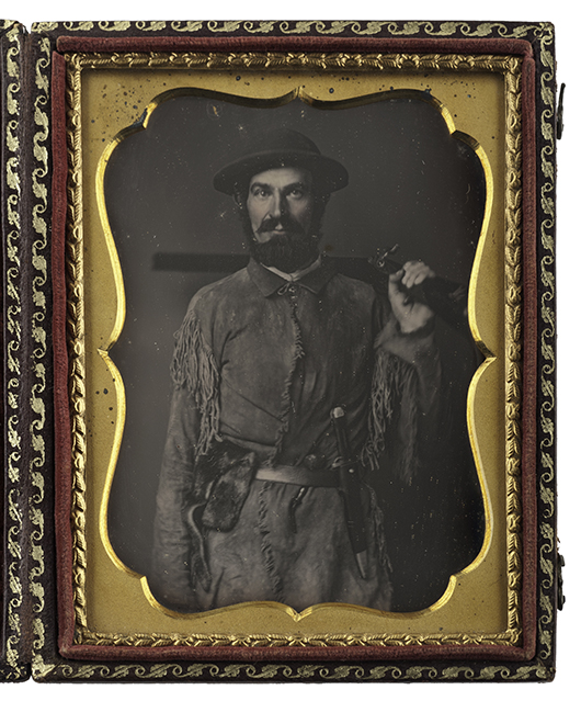Fine quarter plate daguerreotype of Nathaniel Miller, a California pioneer. Price realized: $15,600. Cowan's Auctions Inc. image
