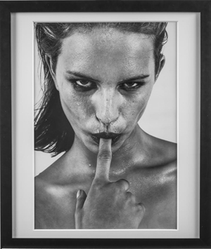 Andre Plessel (German-American) ‘Taste,’ Karolina Kurkova, New York City, 1998. Silver gelatin print, New York Series, 2014. Estimate $3,000-$4,000. Capo Auction Fine Art and Antiques image