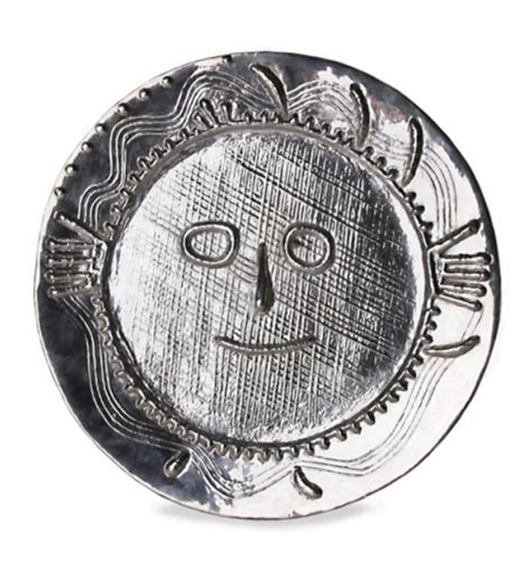 The Picasso silver plate 'Visage aux Mains.' Image used with permission of City of Miami Police Department